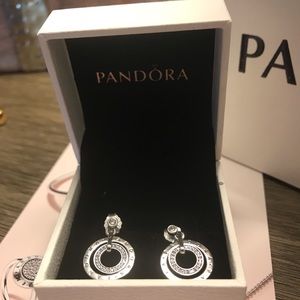 Pandora Circles Drop Earrings